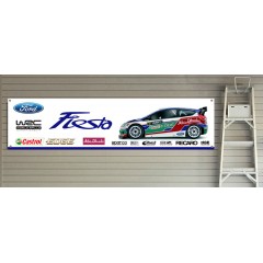 WRC Ford Fiesta Garage/Workshop Banner